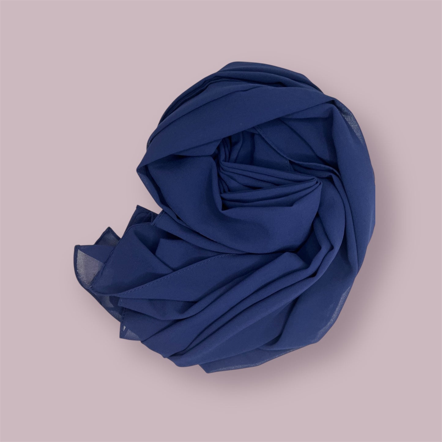 Chiffon Hijab Dunkelblau