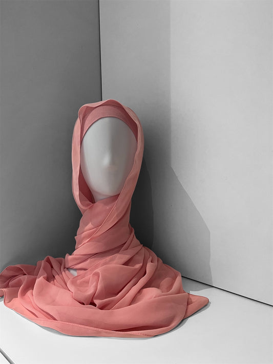 Chiffon Hijab Hellrosa