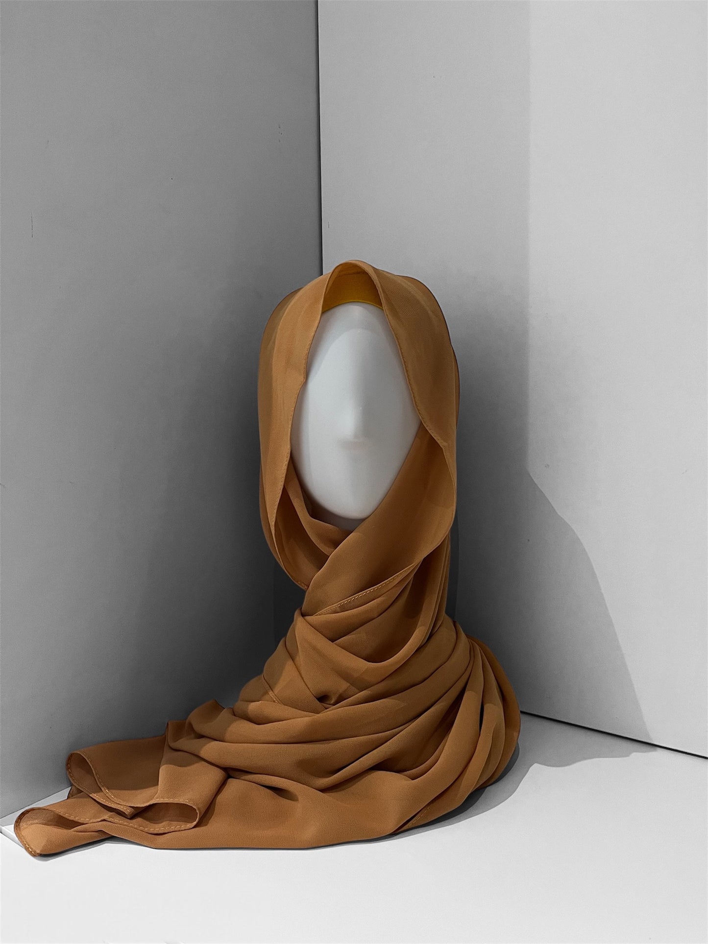 Chiffon Hijab Senfgelb