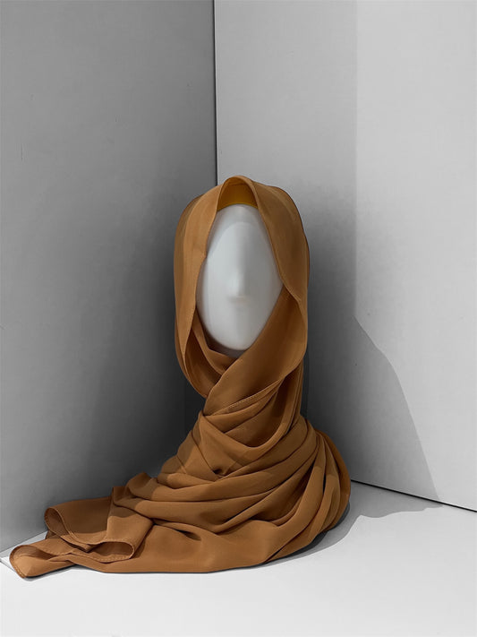 Chiffon Hijab Senfgelb